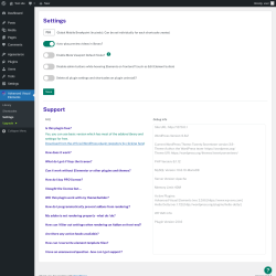 Page screenshot: Advanced Visual Elements → Settings