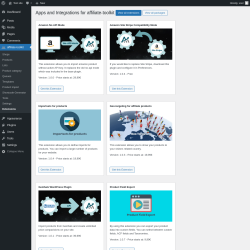 Page screenshot: affiliate-toolkit → Extensions