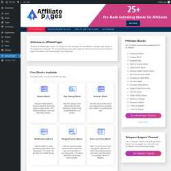 Page screenshot: AffiliatePages