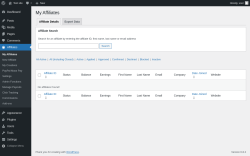 Page screenshot: Affiliates