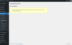 Page screenshot: Affiliates → PayPal Mass Pay