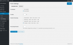 Page screenshot: Forms &rarr; Form Settings