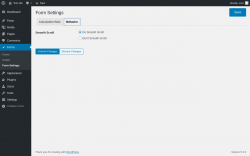 Page screenshot: Forms &rarr; Form Settings &rarr; Behavior