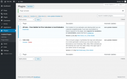 Page screenshot: Plugins &lsaquo; Test site &mdash; WordPress