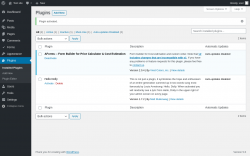 Page screenshot: Plugins &lsaquo; Test site &mdash; WordPress