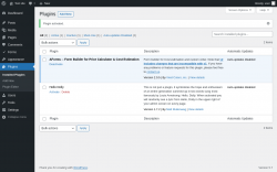 Page screenshot: Plugins &lsaquo; Test site &mdash; WordPress