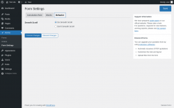 Page screenshot: Forms &rarr; Form Settings &rarr; Behavior