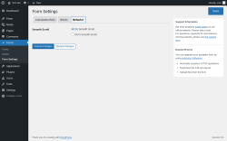 Page screenshot: Forms &rarr; Form Settings &rarr; Behavior