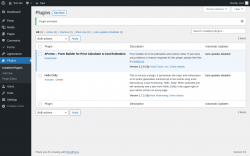 Page screenshot: Plugins &lsaquo; Test site &mdash; WordPress