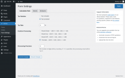 Page screenshot: Forms &rarr; Form Settings