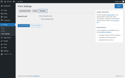 Page screenshot: Forms &rarr; Form Settings &rarr; Behavior