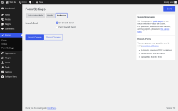 Page screenshot: Forms &rarr; Form Settings &rarr; Behavior