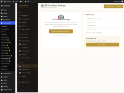 Page screenshot: AgencyBoost &rarr; AI Providers 🔒