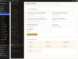 Page screenshot: AgencyBoost &rarr; Analytics Setup