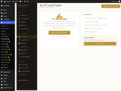 Page screenshot: AgencyBoost &rarr; AI Content 🔒