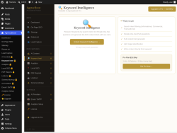 Page screenshot: AgencyBoost &rarr; Keyword Intel 🔒
