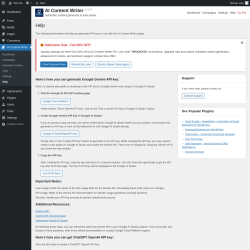 Page screenshot: AI Content Writer &rarr; Help