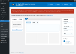 Page screenshot: Tools → Generate Images