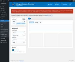 Page screenshot: Tools → Generate Images