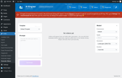 Page screenshot: Tools &rarr; Generate Videos