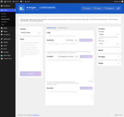 Page screenshot: Posts &rarr; Generate New