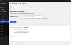 Page screenshot: Settings &rarr; AI Marketing Expert