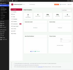 Page screenshot: AI Marketing &rarr; Email Marketing
