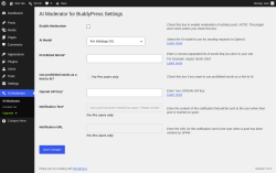 Page screenshot: AI Moderator