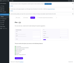 Page screenshot: AI-Powered SEO → Pro