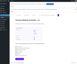Page screenshot: AI-Powered SEO &rarr; Schema Markup Assistant