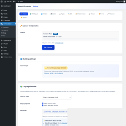 Page screenshot: AI Translator &rarr; Settings