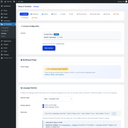 Page screenshot: AI Translator &rarr; Settings
