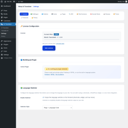 Page screenshot: AI Translator &rarr; Settings