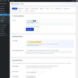 Page screenshot: AI Translator &rarr; Settings