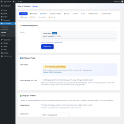 Page screenshot: AI Translator &rarr; Settings