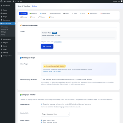 Page screenshot: AI Translator &rarr; Settings