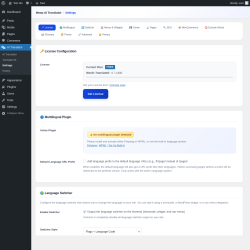 Page screenshot: AI Translator &rarr; Settings