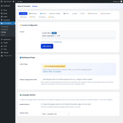 Page screenshot: AI Translator &rarr; Settings