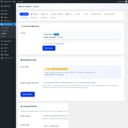 Page screenshot: AI Translator &rarr; Settings