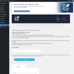 Page screenshot: AI WP Writer