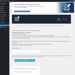 Page screenshot: AI WP Writer