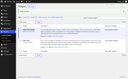 Page screenshot: Plugins &lsaquo; Test site &mdash; WordPress