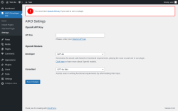 Page screenshot: AIKO Developer Lite → Settings