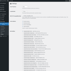 Page screenshot: Aipatch Security Scanner &rarr; Settings