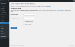 Page screenshot: Settings → Bluesky Posts