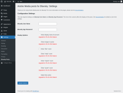 Page screenshot: Settings → Bluesky Posts