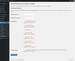 Page screenshot: Settings → Bluesky Posts