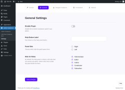 Page screenshot: Admin Guidance &rarr; Settings &rarr; General