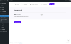 Page screenshot: Admin Guidance &rarr; Settings &rarr; Advanced