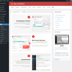 Page screenshot: Ajax Load More → Help